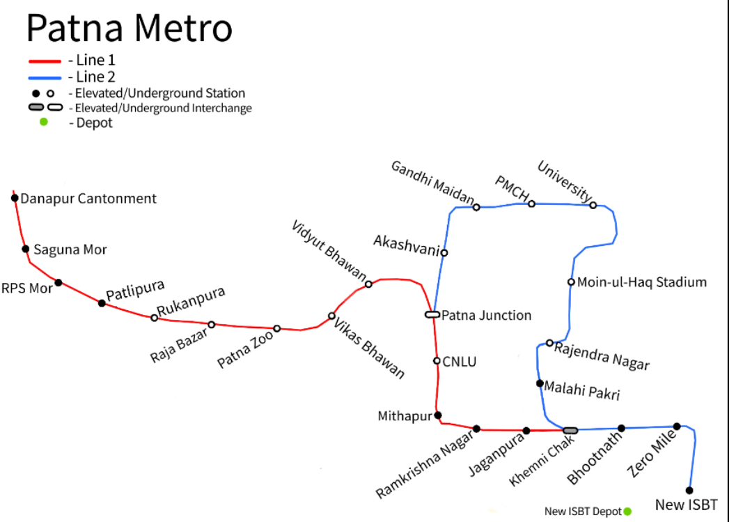 patna metro map